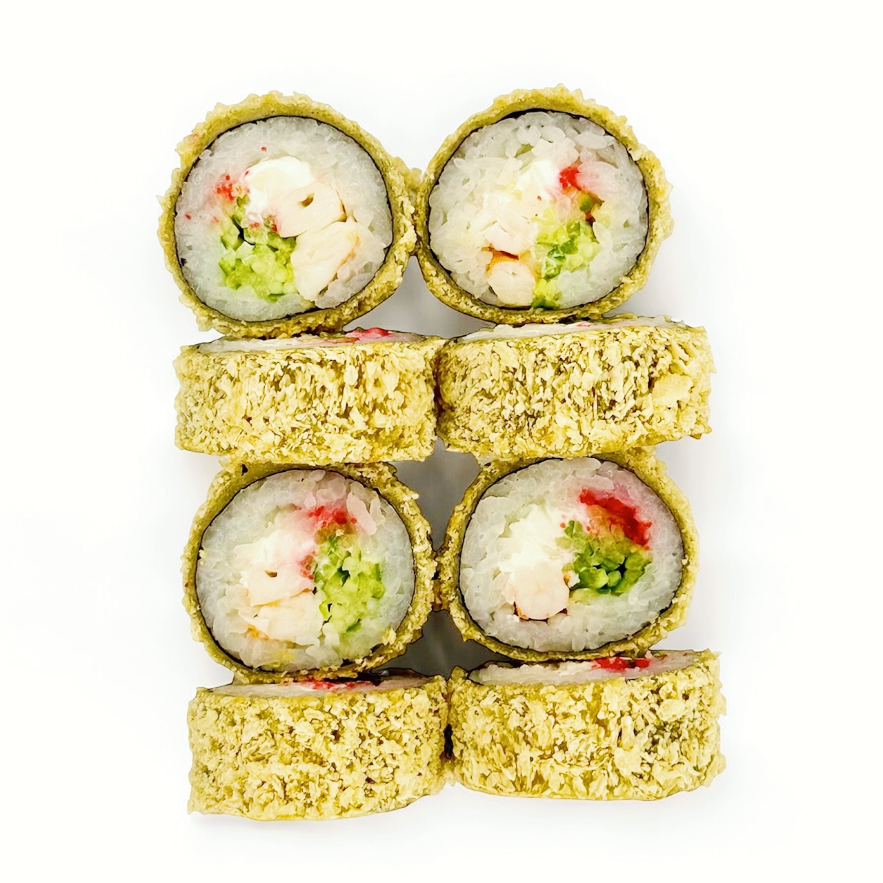 Смажений рол з креветкою