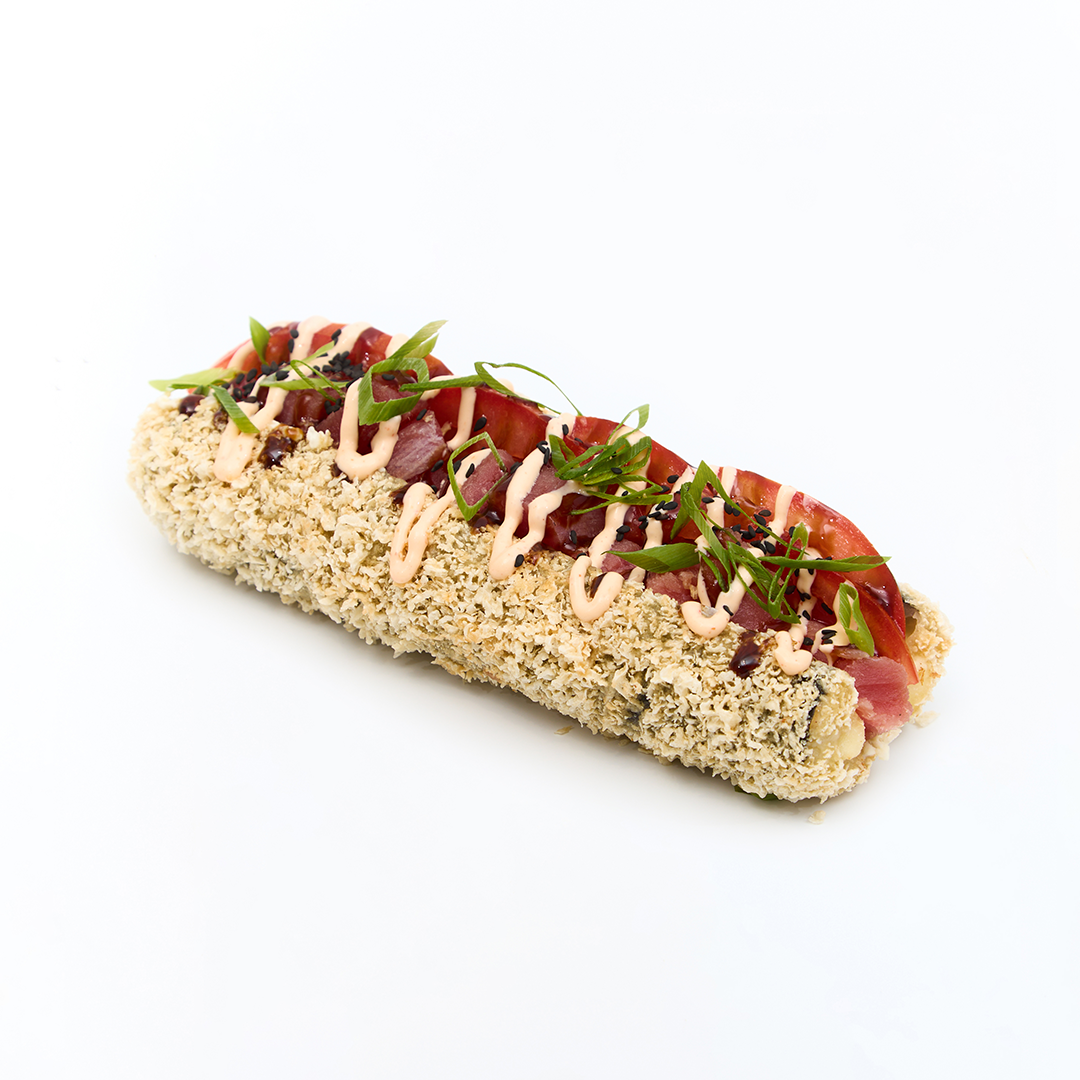 Рол-дог з тунцем та помідорами