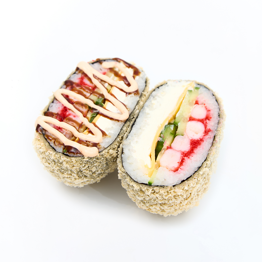 Суші-бургер з креветкою